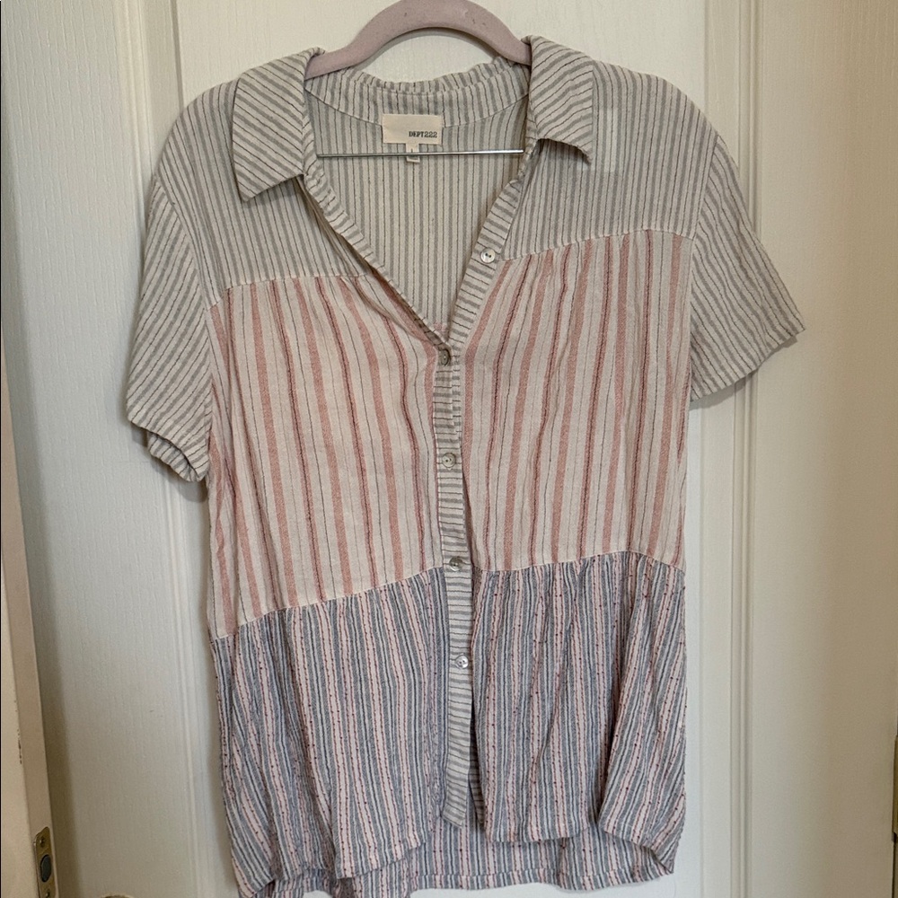 Striped Button Down Shirt